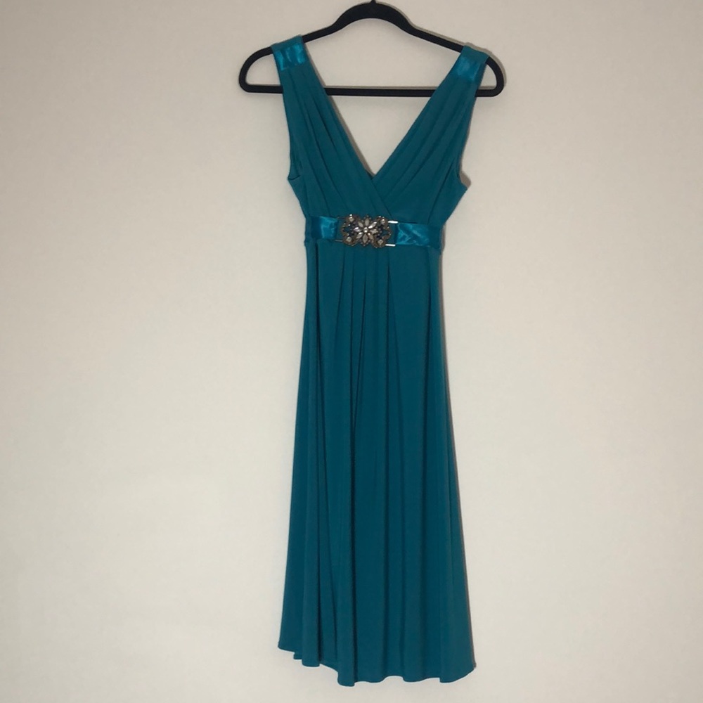 Scarlett Night Turquoise Party Dress